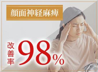 顔面神経麻痺の改善率98%